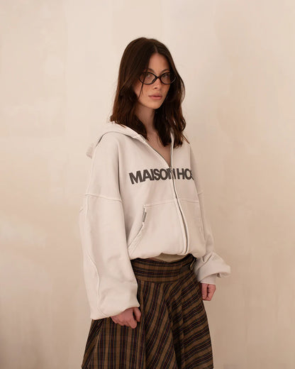 Host Erode Wave Zipped Hoodie Oreo
