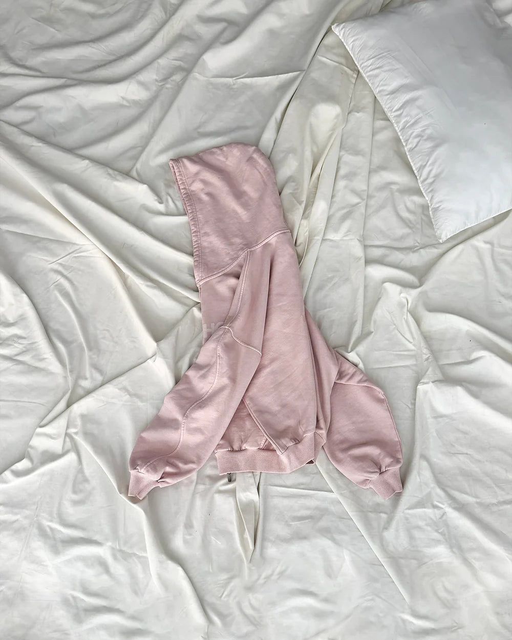 Host Erode Wave Zipped Hoodie Pink