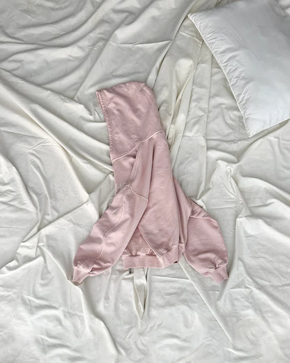 Host Erode Wave Zipped Hoodie Pink
