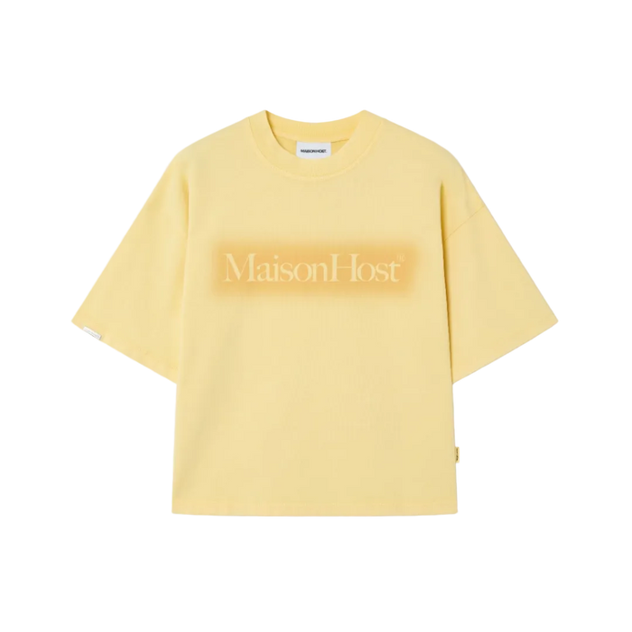Host Spray Logo Gelbes T-Shirt