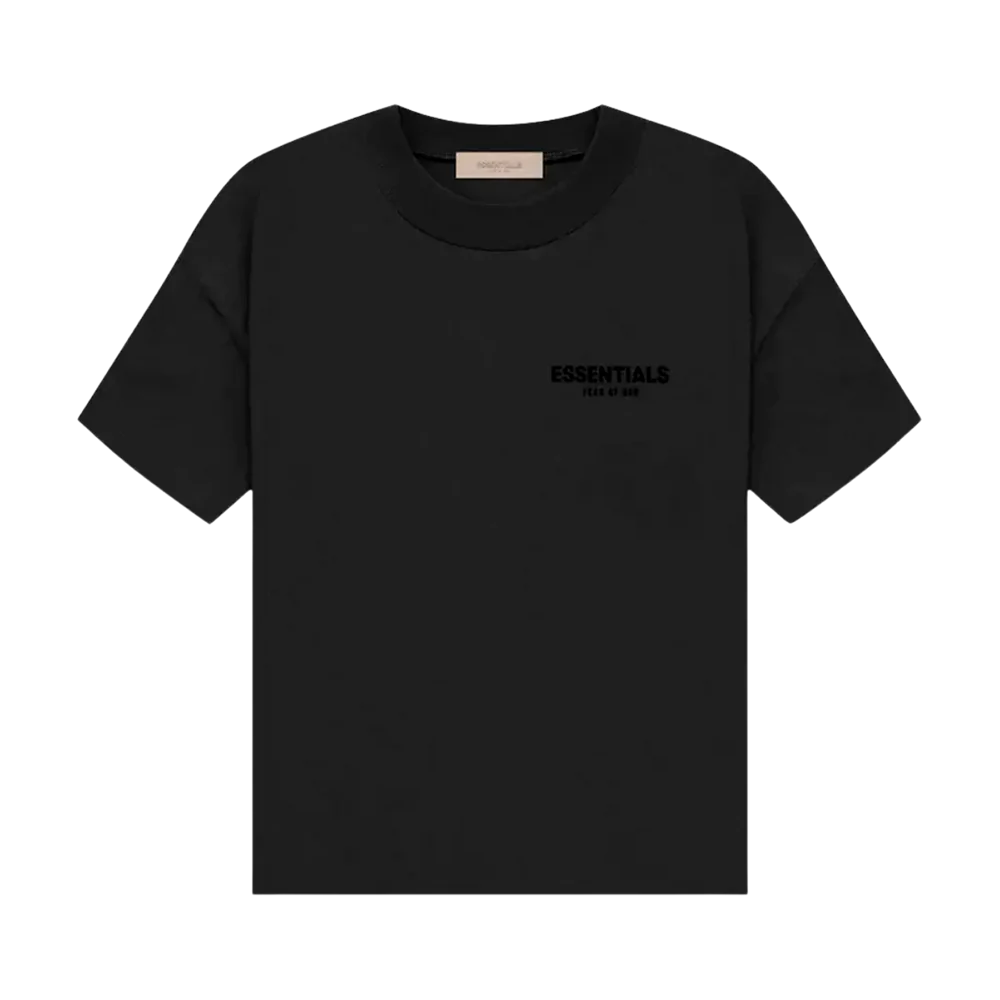 Essentials T Shirt Stretch Limo Black