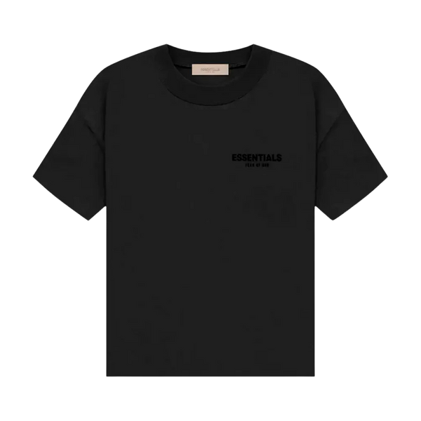 Essentials T-Shirt Stretch Limo Schwarz