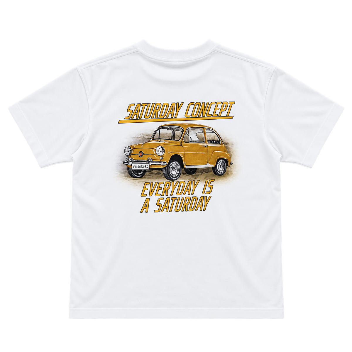 Saturday Car 600 T-Shirt Weiß