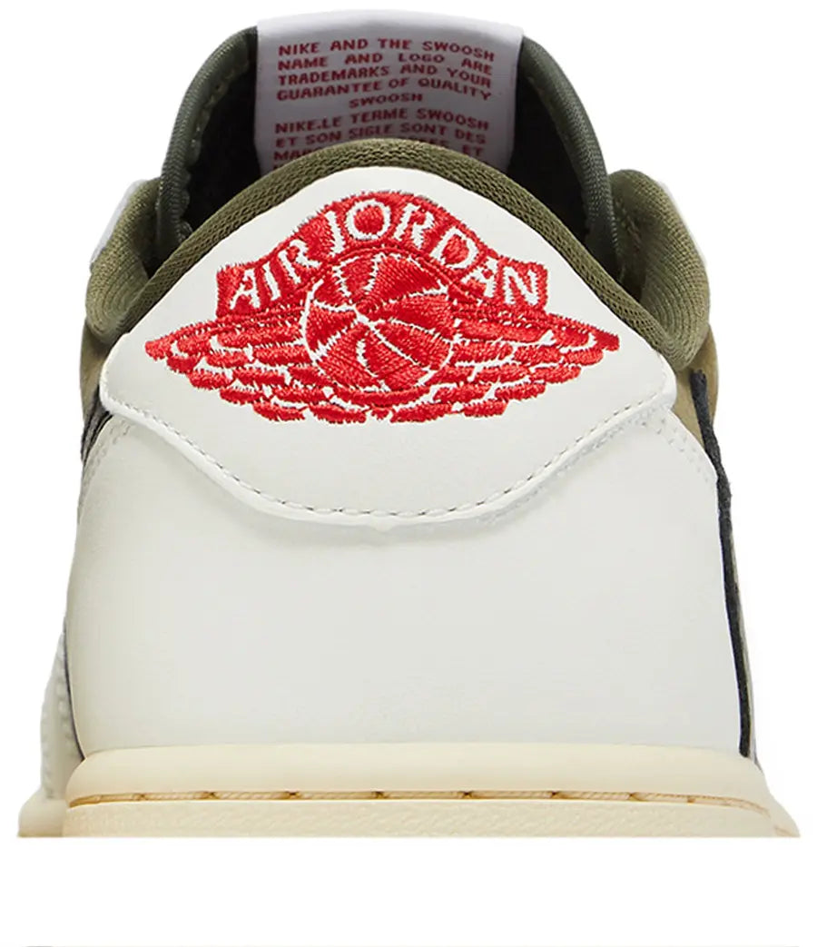 Jordan 1 Low Travis Medium Olive Kids