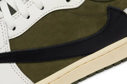 Jordan 1 Low Travis Medium Olive Kids