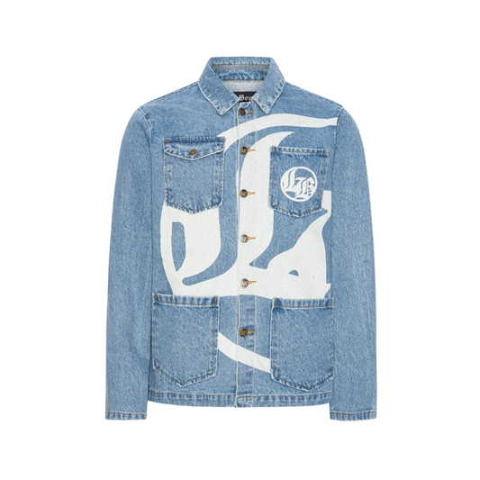 Lost Boys Logo Denim Jacket Light Blue
