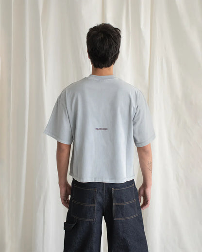 Maison Host Applique Dyed Tee Grau
