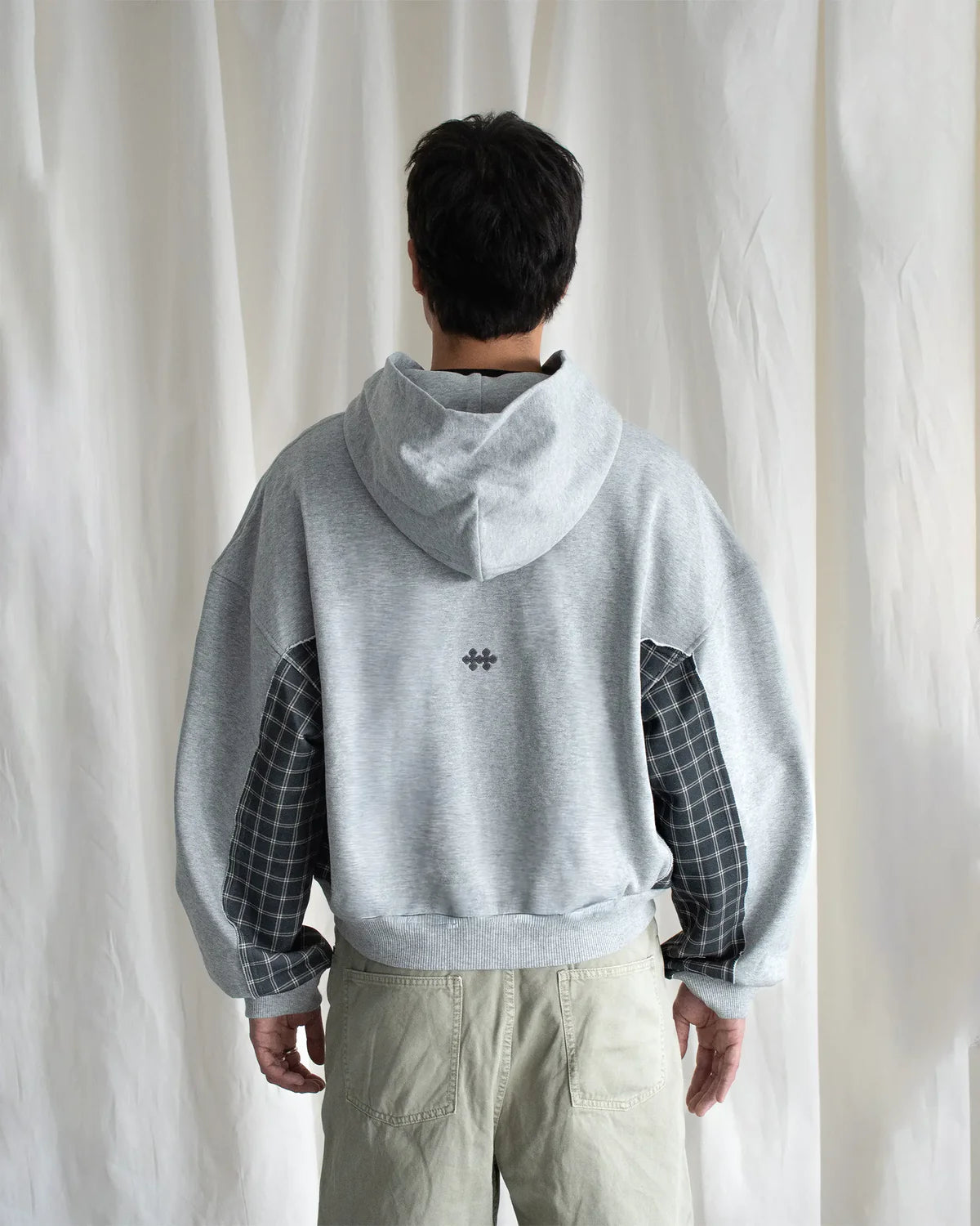 Maison Host Checked Zipped Grey