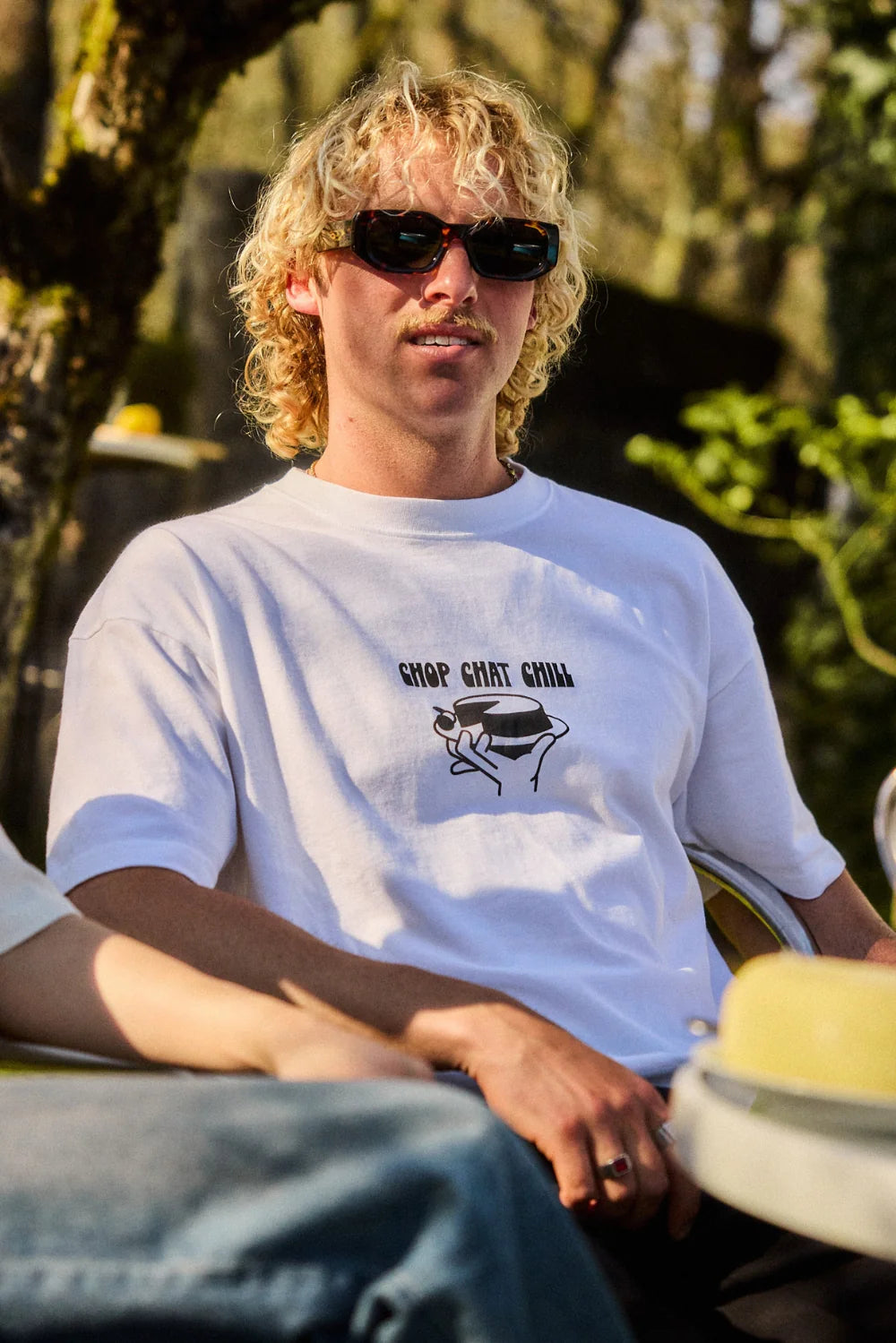 NWHR Chop Chat White Tee