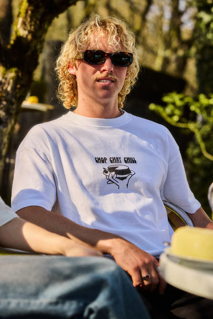 NWHR Chop Chat White Tee