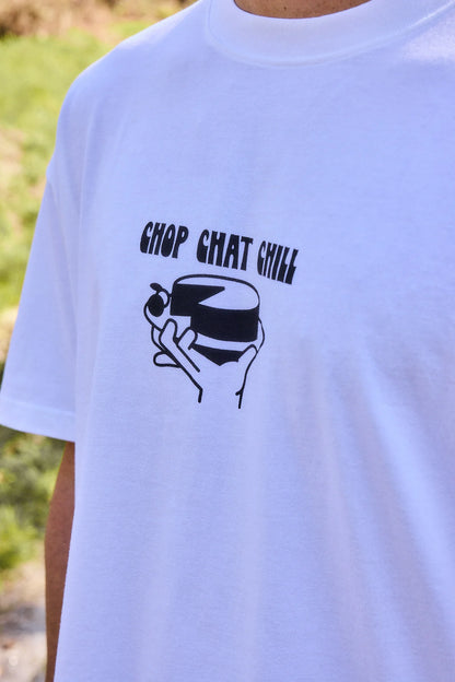 NWHR Chop Chat White Tee