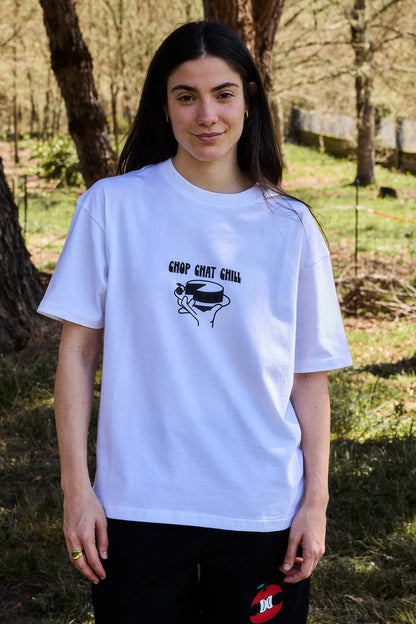 NWHR Chop Chat White Tee