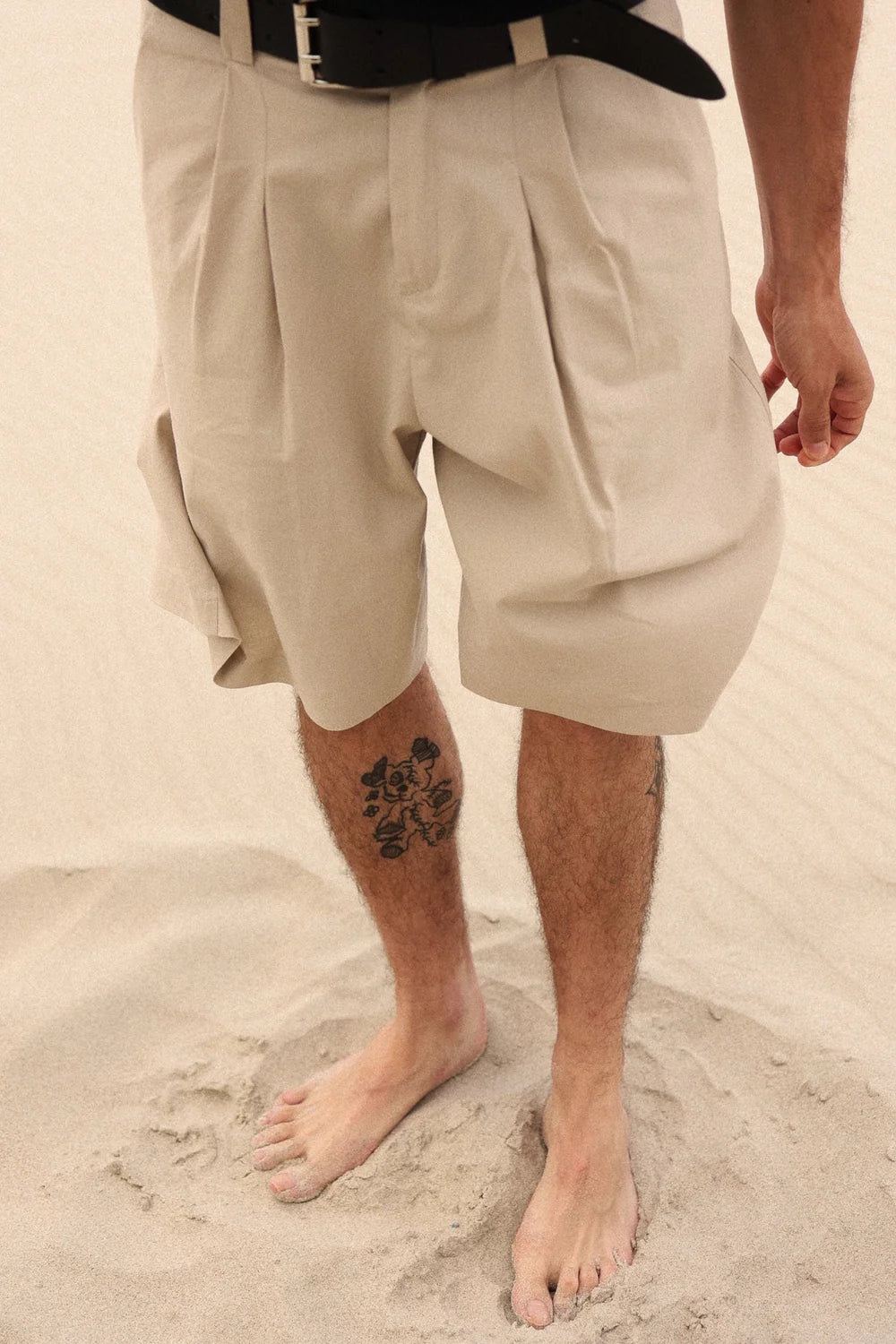 NWHR maßgeschneiderte Shorts Beige