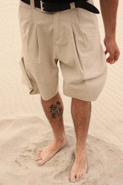 NWHR maßgeschneiderte Shorts Beige