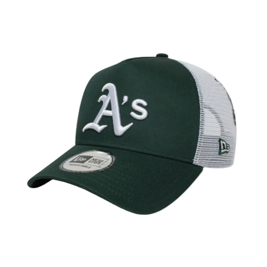 New Era Oakland Green Trucker