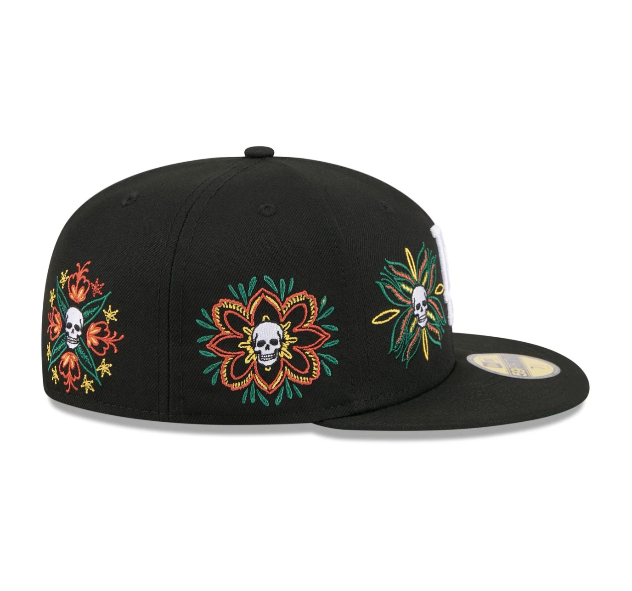 New Era 59FIFTY LA Skull and Flowers