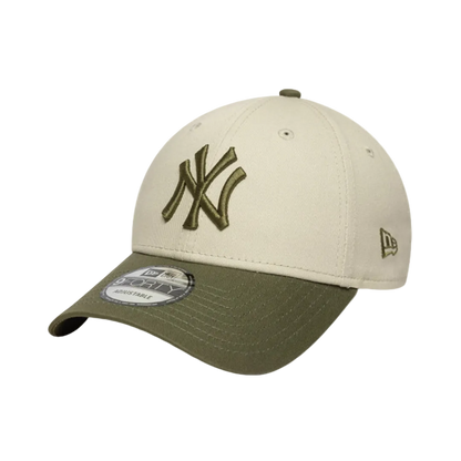 New Era 9FORTY NY Grün Creme