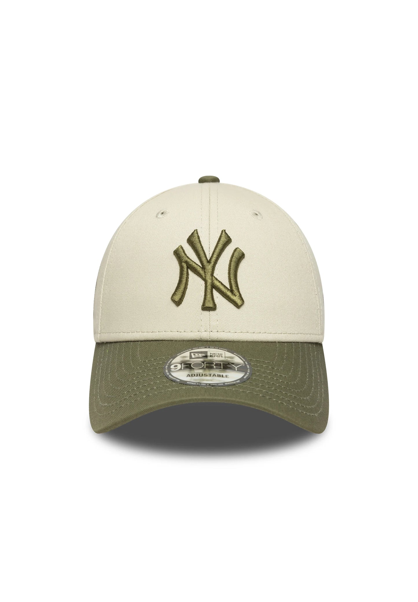 New Era 9FORTY NY Grün Creme