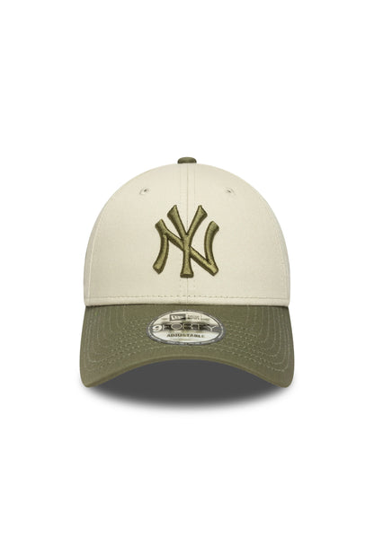 New Era 9FORTY NY Grün Creme