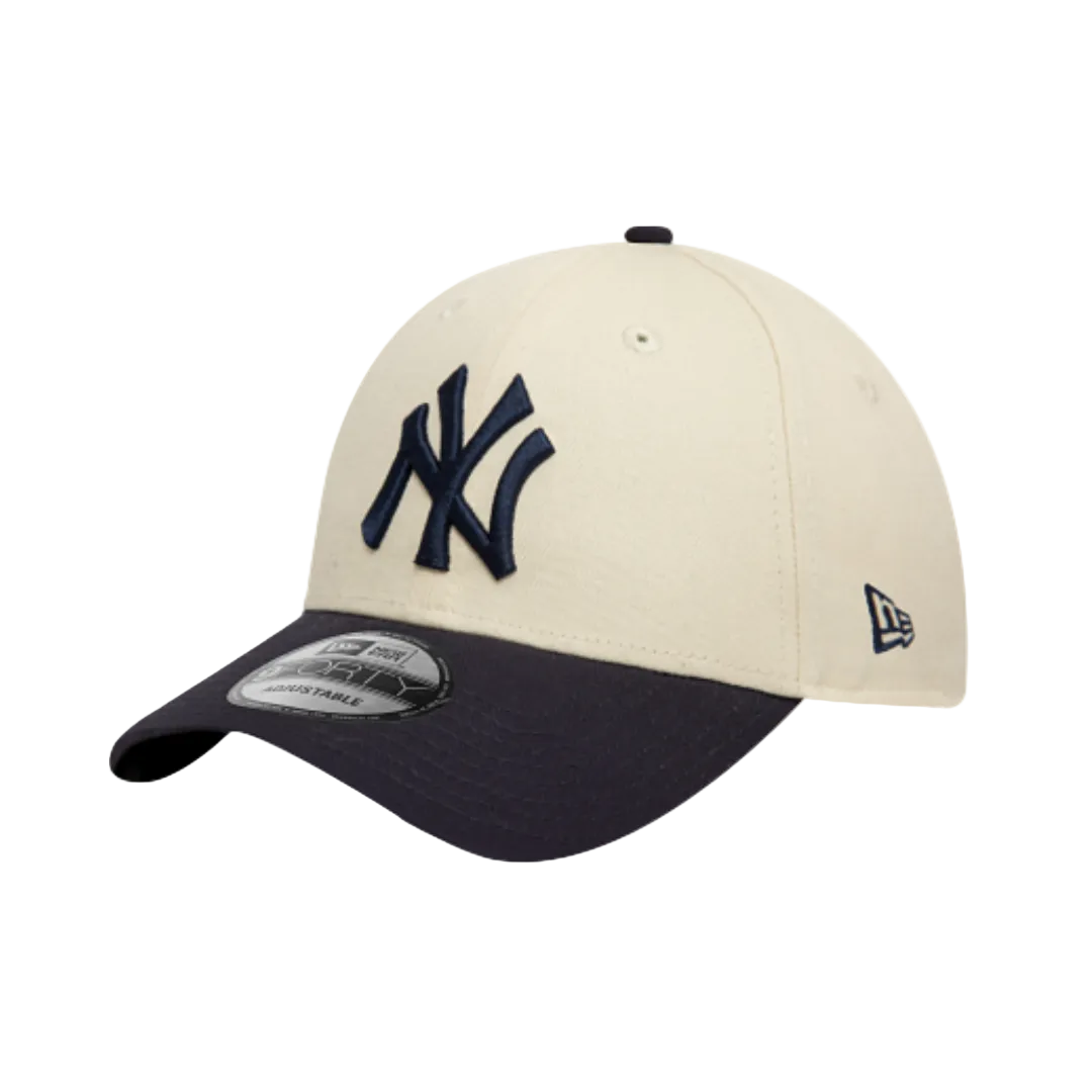 New Era 9FORTY NY Navy Cream