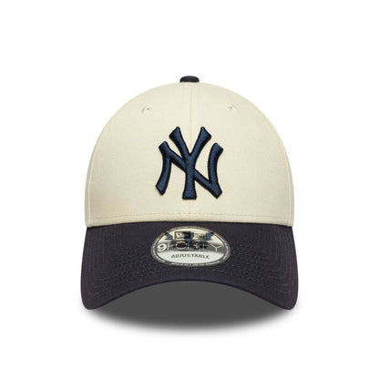 New Era 9FORTY NY Navy Cream