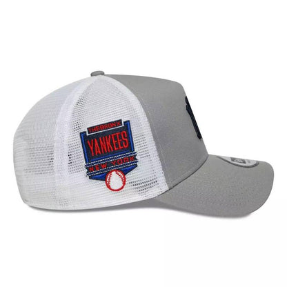 New Era NY Grey Trucker Patch