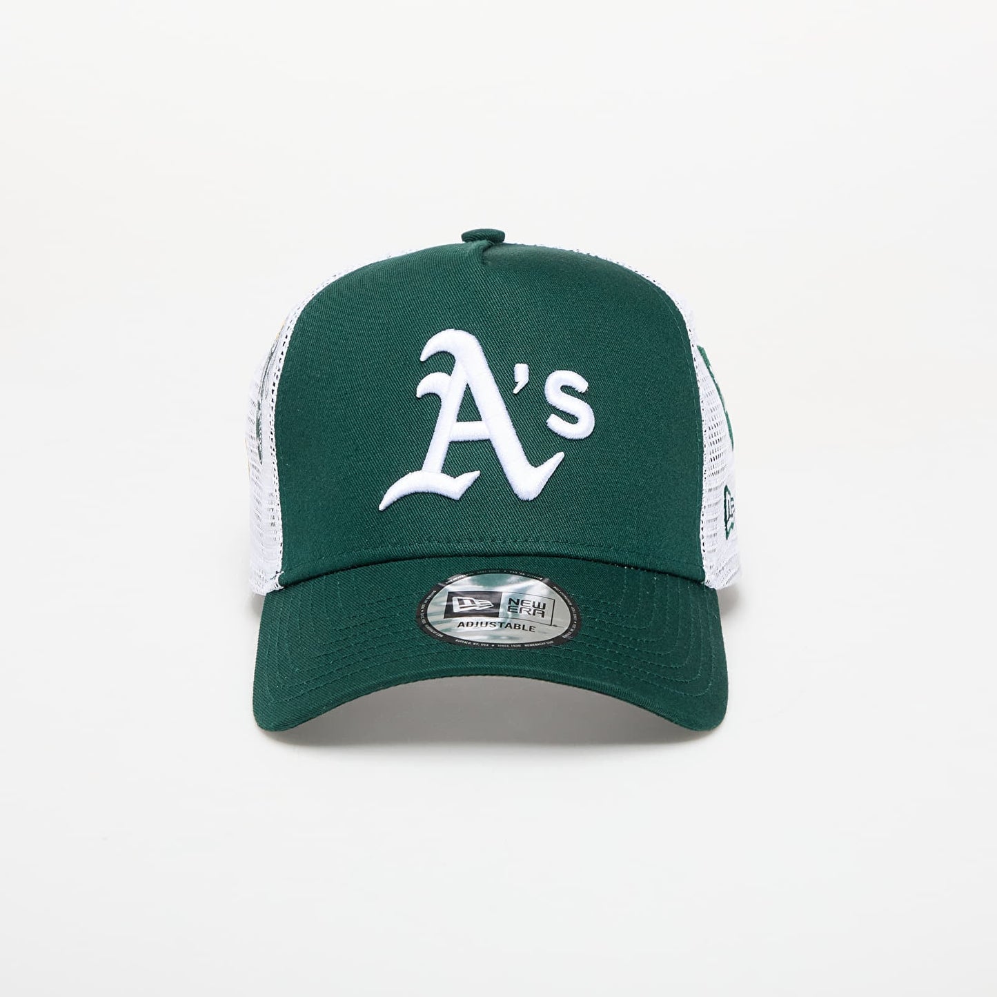 New Era Oakland Green Trucker