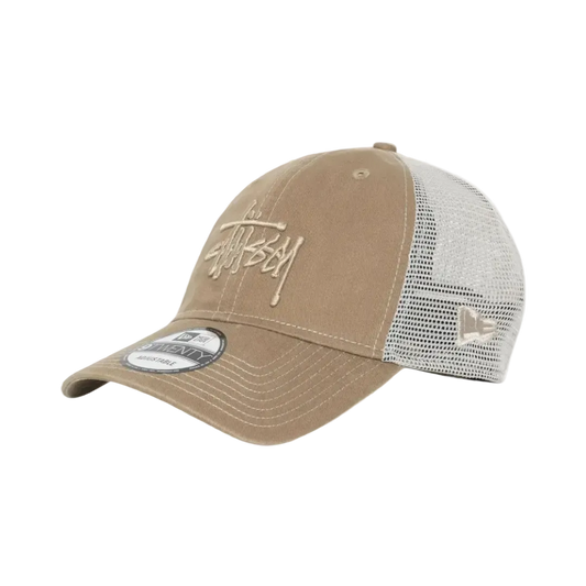 New Era Stussy Trucker Brown