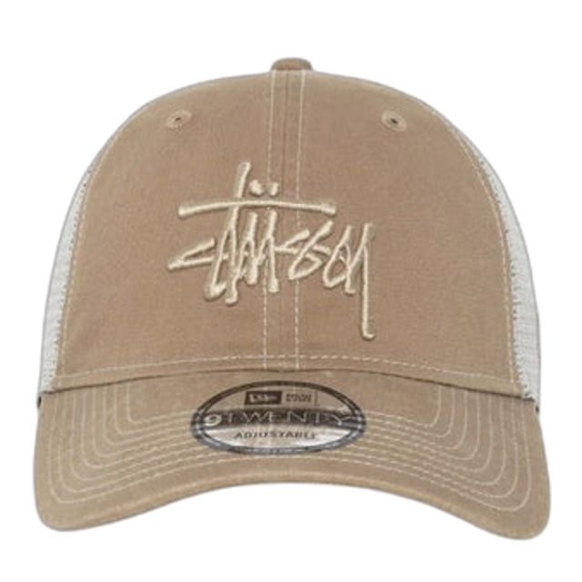New Era Stussy Trucker Braun