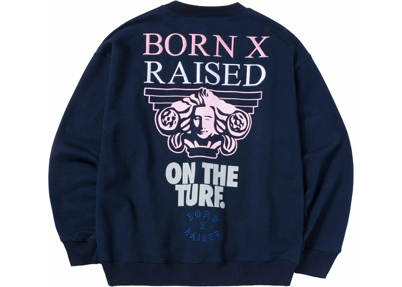 Born x Raised Rundhalsausschnitt Marineblau