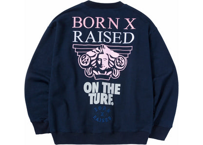 Born x Raised Rundhalsausschnitt Marineblau