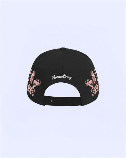 NoEmotions Flower Hat Black