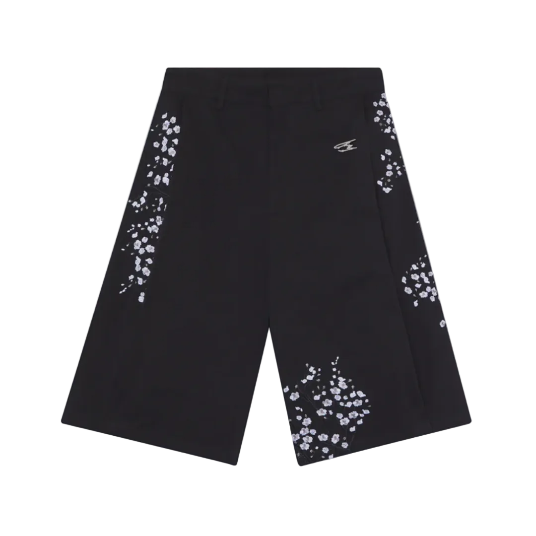 NoEmotions Flower Jort Black