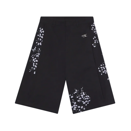 NoEmotions Flower Jort Black
