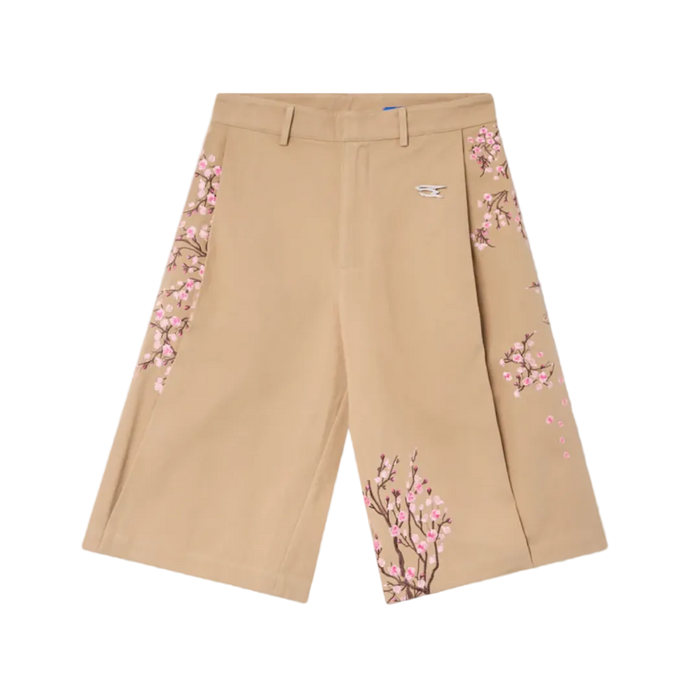 NoEmotions Flower Jort Brown