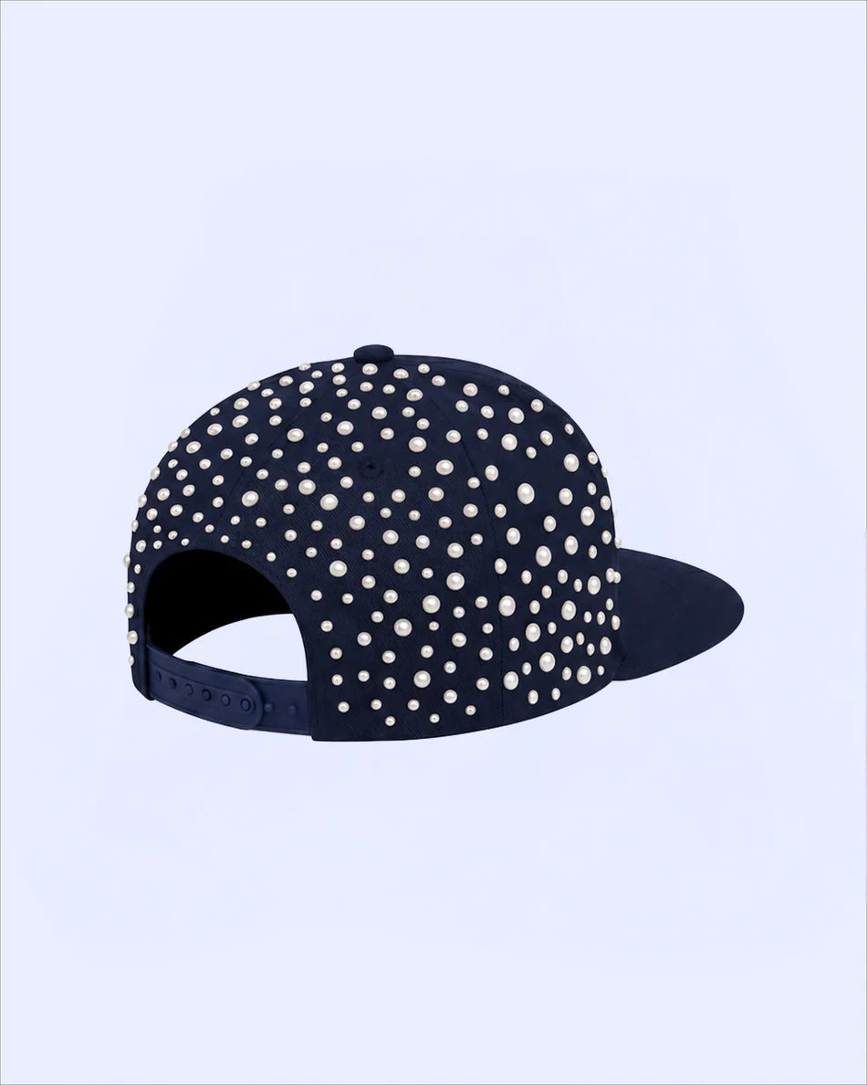 NoEmotions Pearl Hat Navy