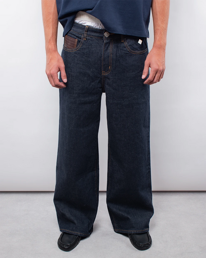 Host Raw Leather Pocket Jeans