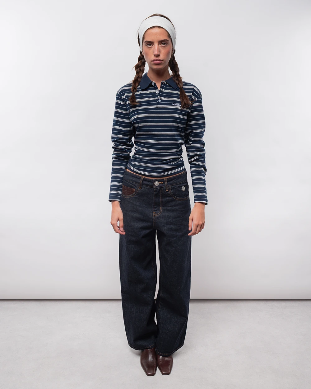 Host Raw Leather Pocket Jeans