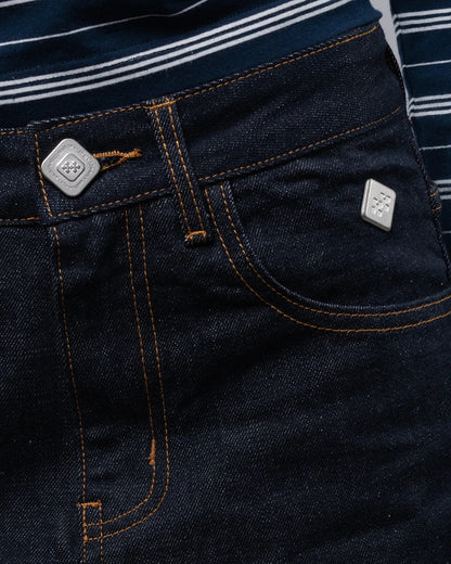 Host Raw Leather Pocket Jeans