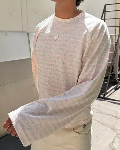 Host Striped Rag Pink Long Sleeve