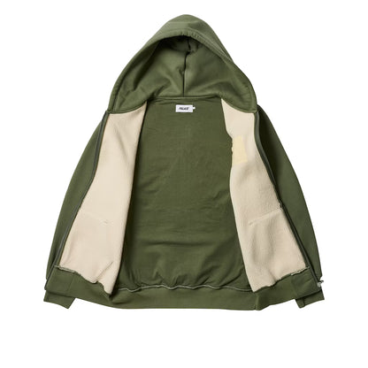 Palace Embossed Zip Olive