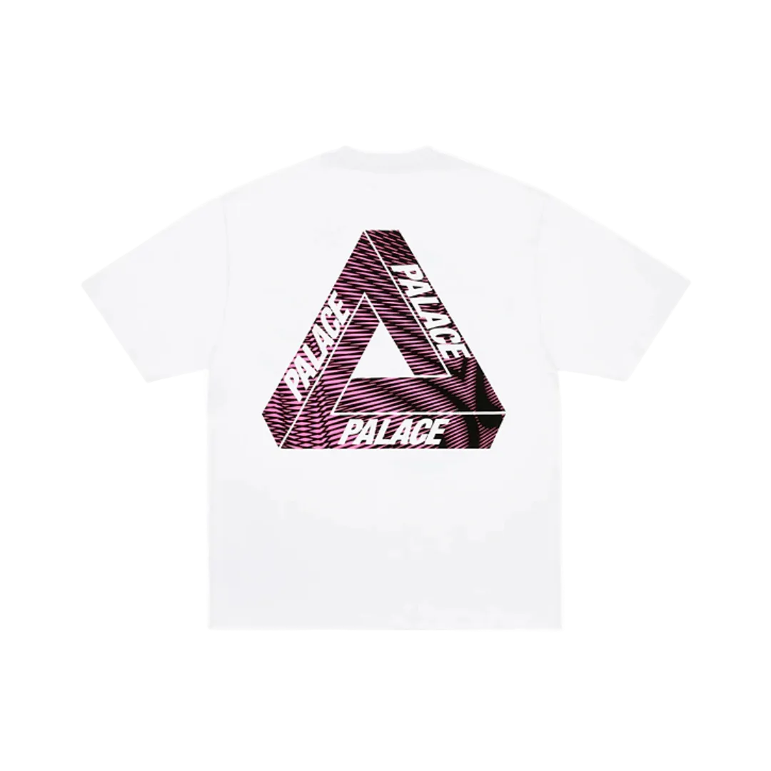 Palace Tri-Vex T-Shirt White/Pink