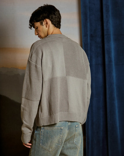 Palard The Art of Chess Knit Sweater Grey