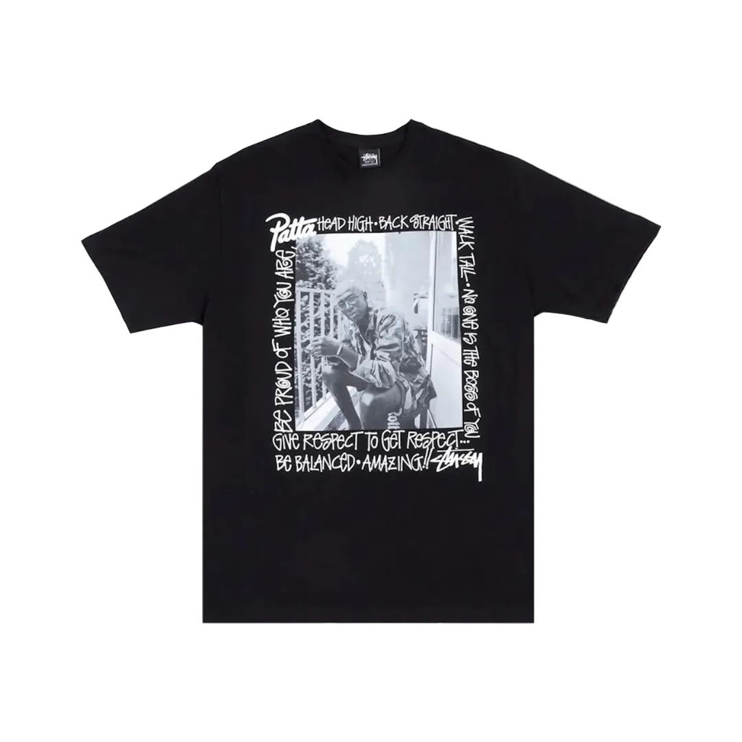 Patta x Stussy T-Shirt Schwarz