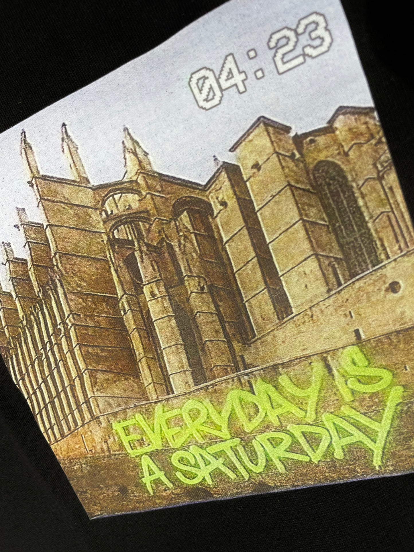 Saturday Cathedral Tee Black