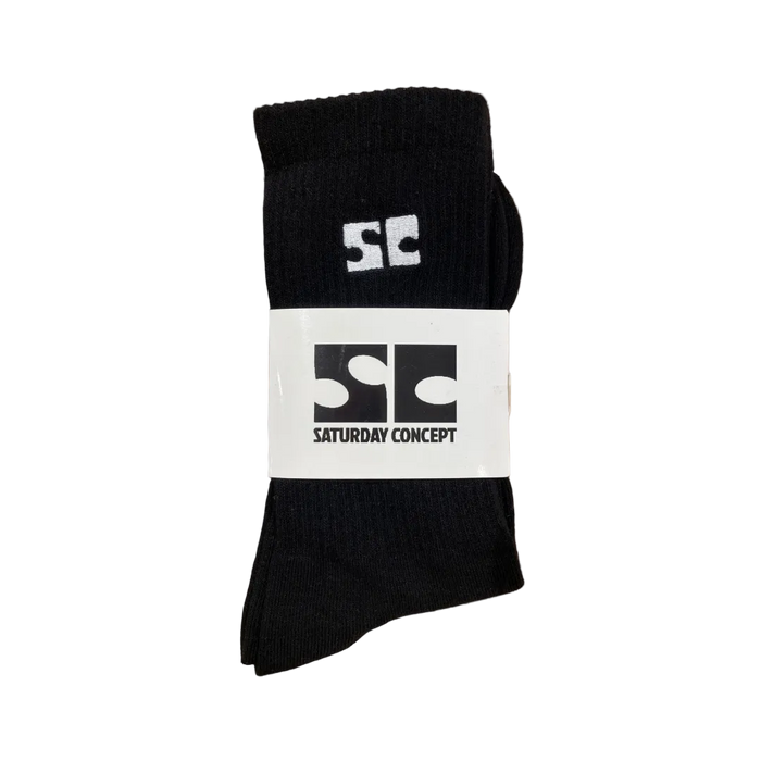 Saturday Logo Socks Black