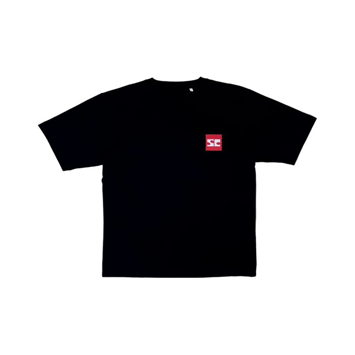 Samstag Mehrsprachiges T-Shirt Schwarz
