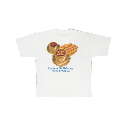 Samstag x Rosaleda Tee Weiß