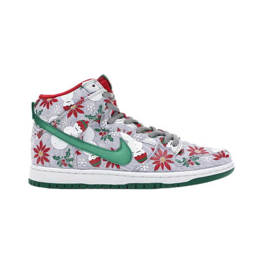 Sb Dunk High Ugly Christmas Grey