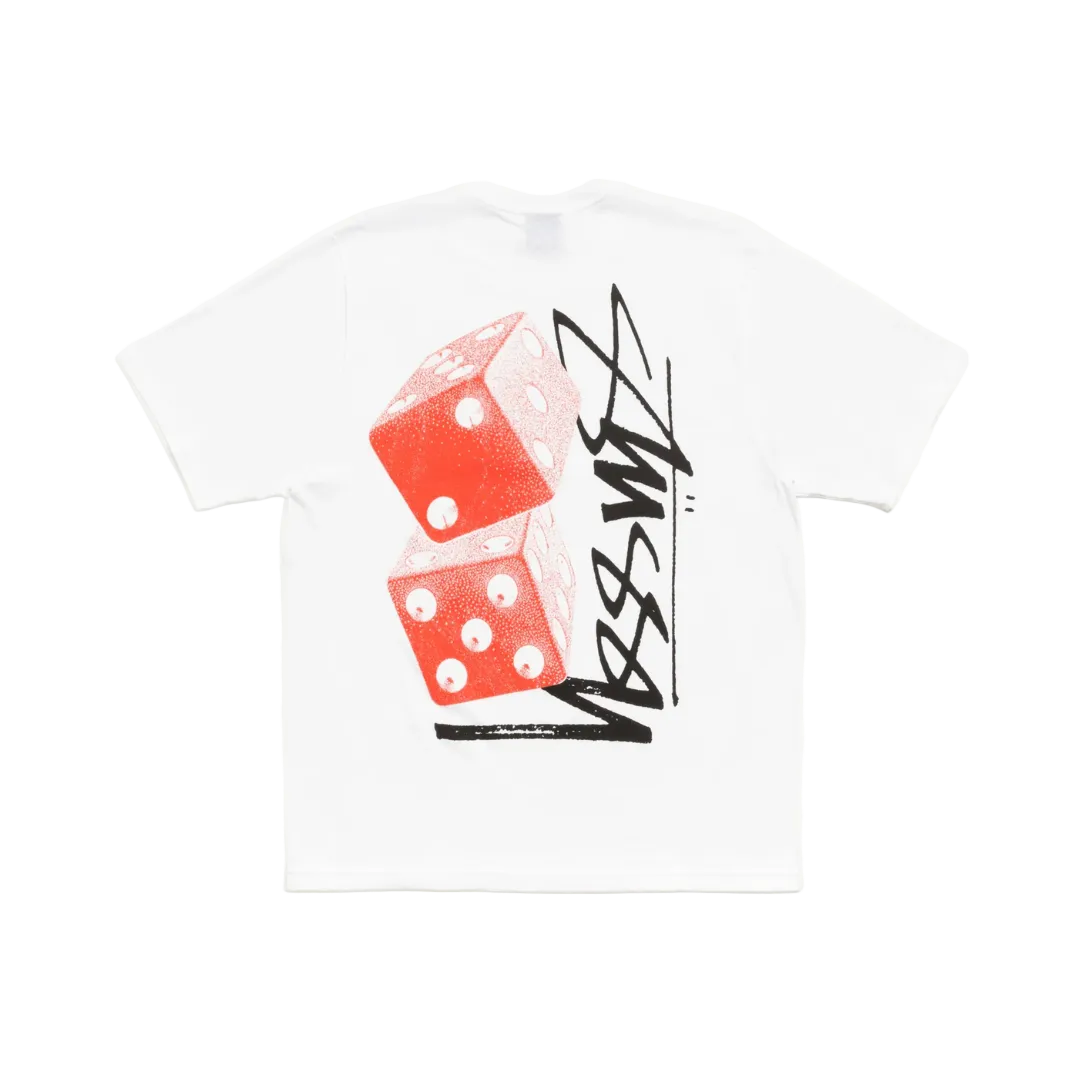 Stussy Tall Dice White Tee